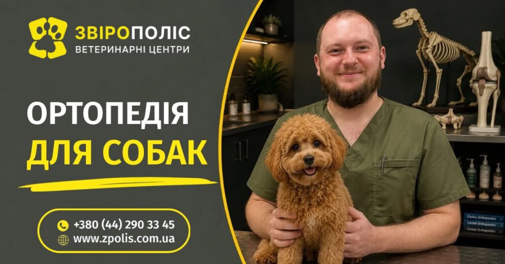 Ортопедія для собак у ветеринарному центрі Звірополіс