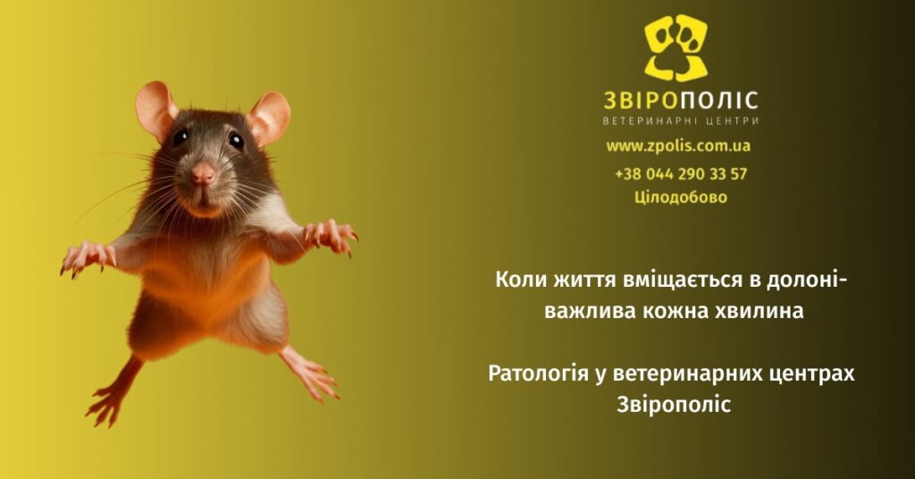 Ратологія та лікування декоративних гризунів у Звірополіс